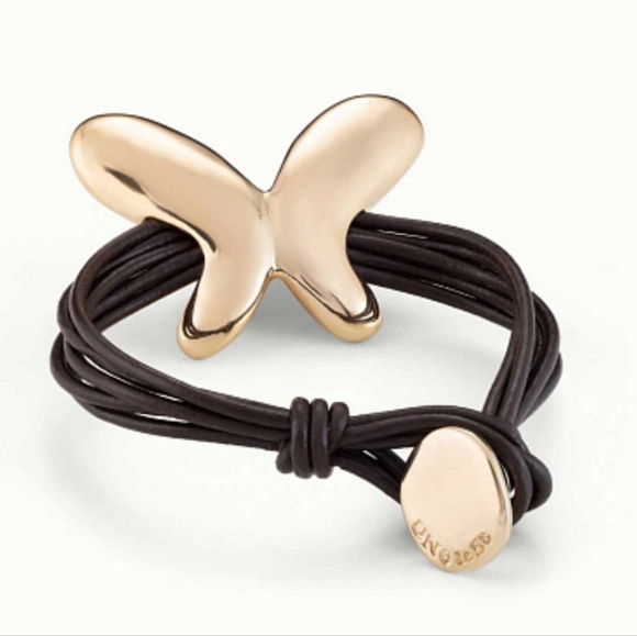 UNO de 50 Bracelet • Butterfly effect • Gold plated • Size M - Picture 2 of 14
